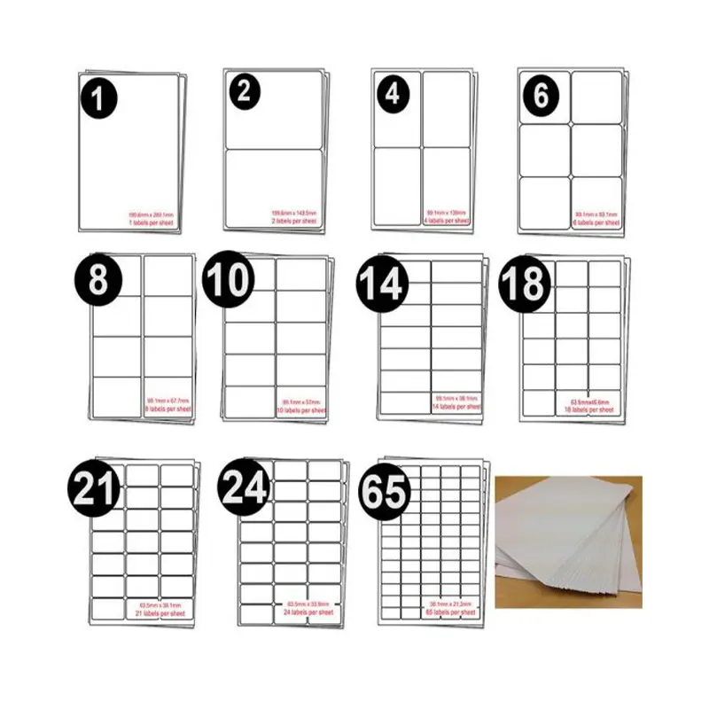 A4 Label Paper Supplier Integrated Multi Purpose Self Adhesive Stickers - Image 4