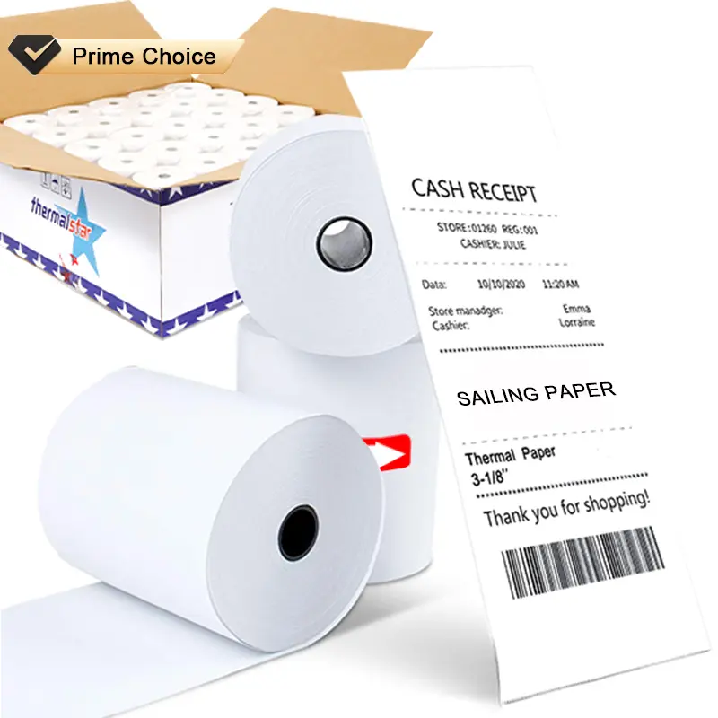 3 1 8 Thermal Paper Wholesale 58Mm 80Mm Cash Register Till Rolls
