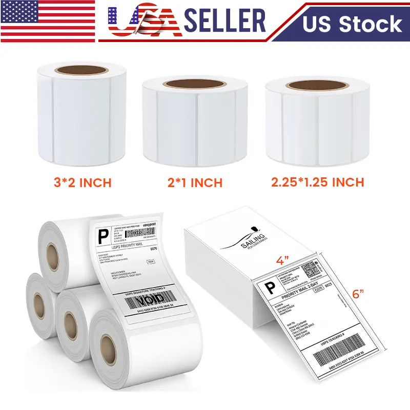 Thermal Label Maker Eco Friendly Direct Barcode Color Roll - Image 3