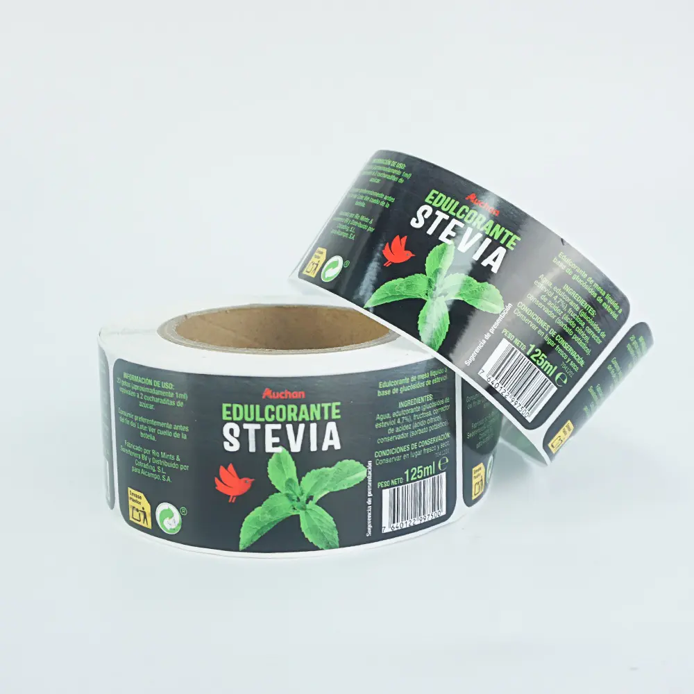 Custom Adhesive Clear Transparent Vinyl Sticker Bottle Label - Image 4