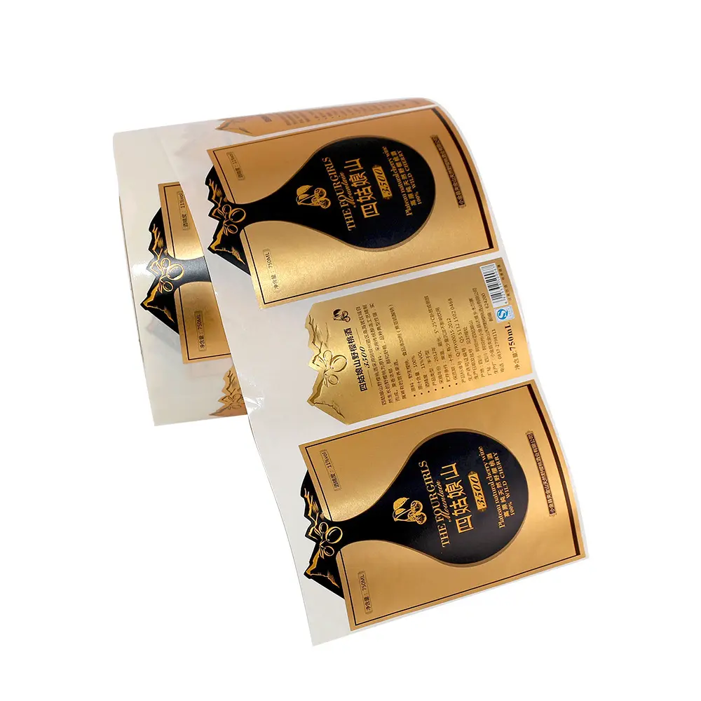 High quality wine cosmetic perfume water bottle label sticker - Image 4