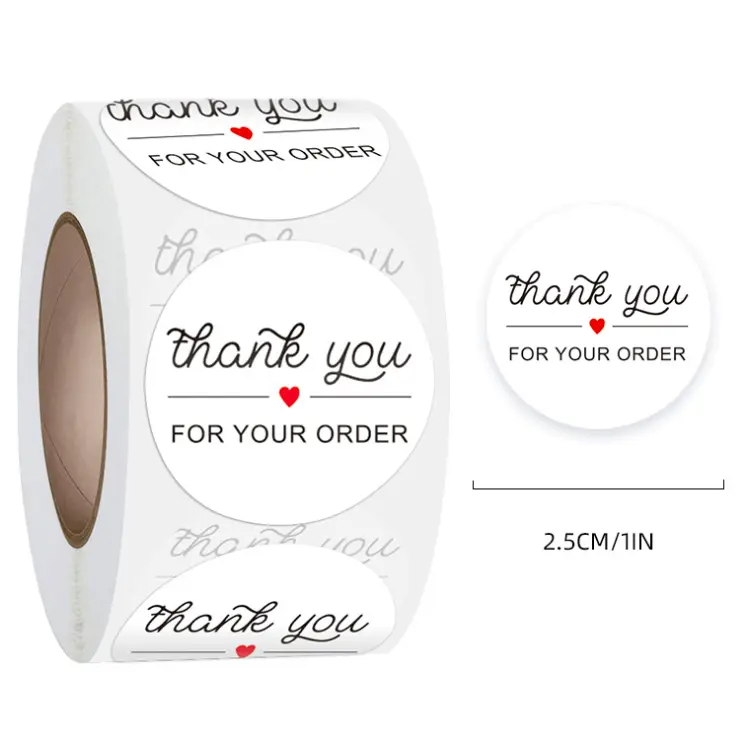 self adhesive sticker thank you packaging label sticker - Image 4