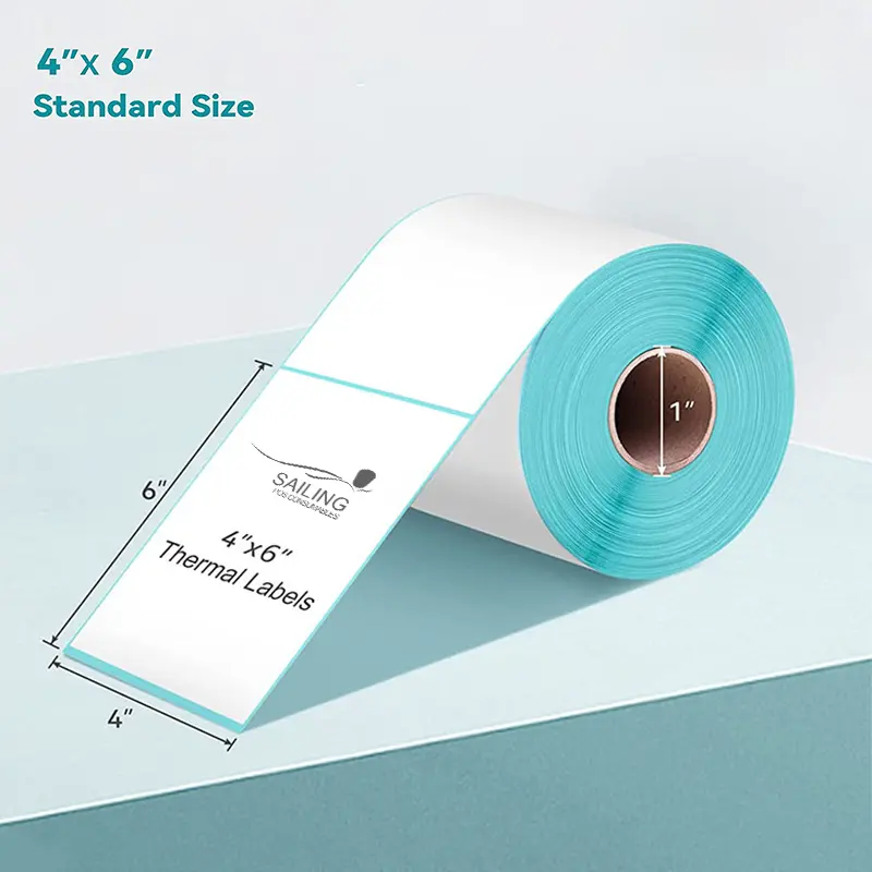 BPA FREE 100mmx150mm Barcode Sticker Paper Roll Direct Thermal Label - Image 3
