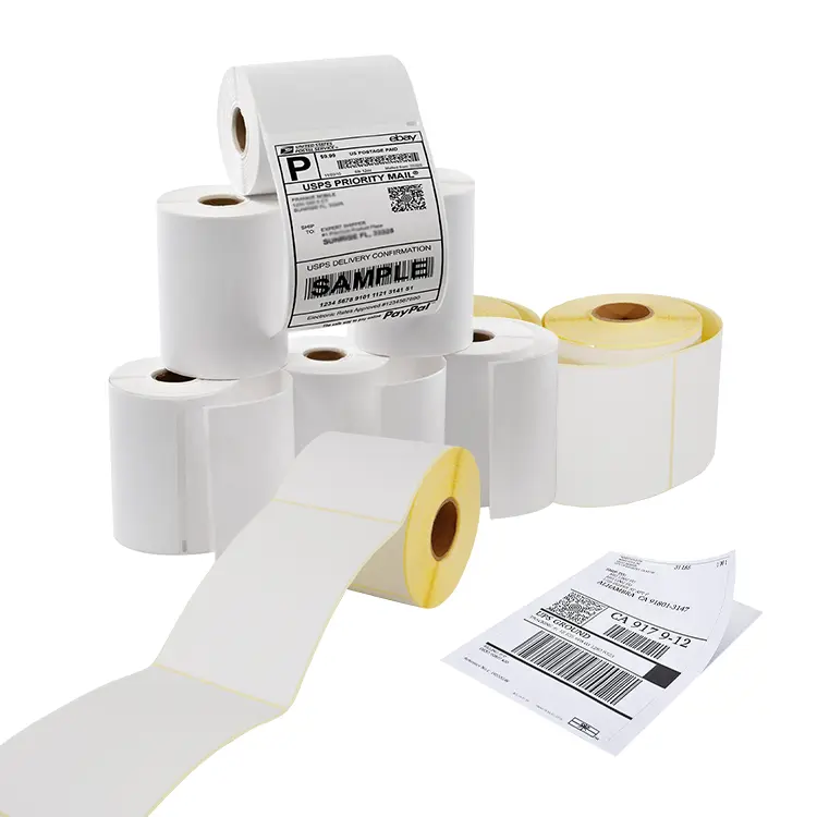 A6 thermal label 100x150mm direct white shipping thermal label sticker - Image 4
